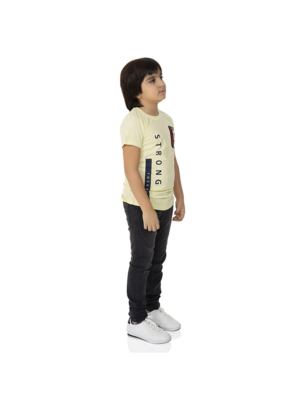 Toontoykids Sarı Erkek Çocuk T-Shirt Strong Baskılı - 2