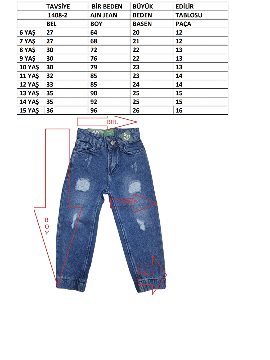 Mavi Erkek Çocuk Regular Fit Jean Pantolon-2