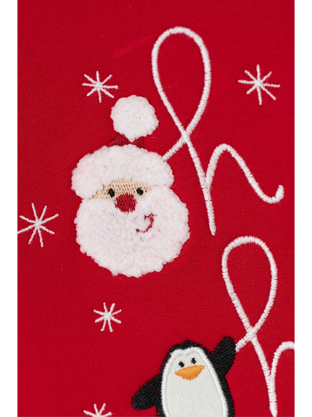 Kırmızı Yılbaşı Tema Baskılı Kız Bebek Tulum - Nixie-2