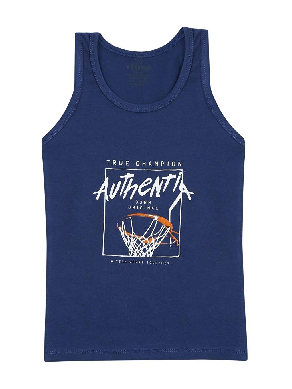 3'Lü Erkek Çocuk Pamuklu Atletik Karışık Atlet-1