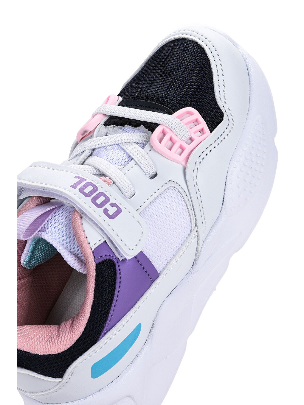 Beyaz Lero Cırtlı Kız/Erkek Çocuk Spor Ayakkabı-5