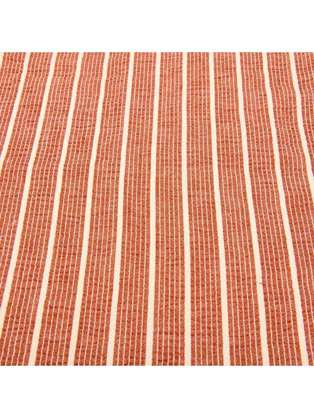 Kahverengi Soft Fırfırlı Runner - Kiremit - 40x126 cm-1