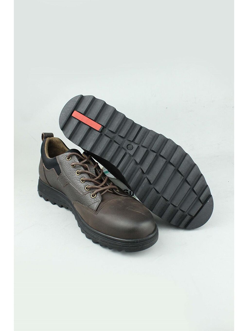 Kahverengi Canyon Hakiki Deri Bağcıklı Ayakkabı Erkek-4