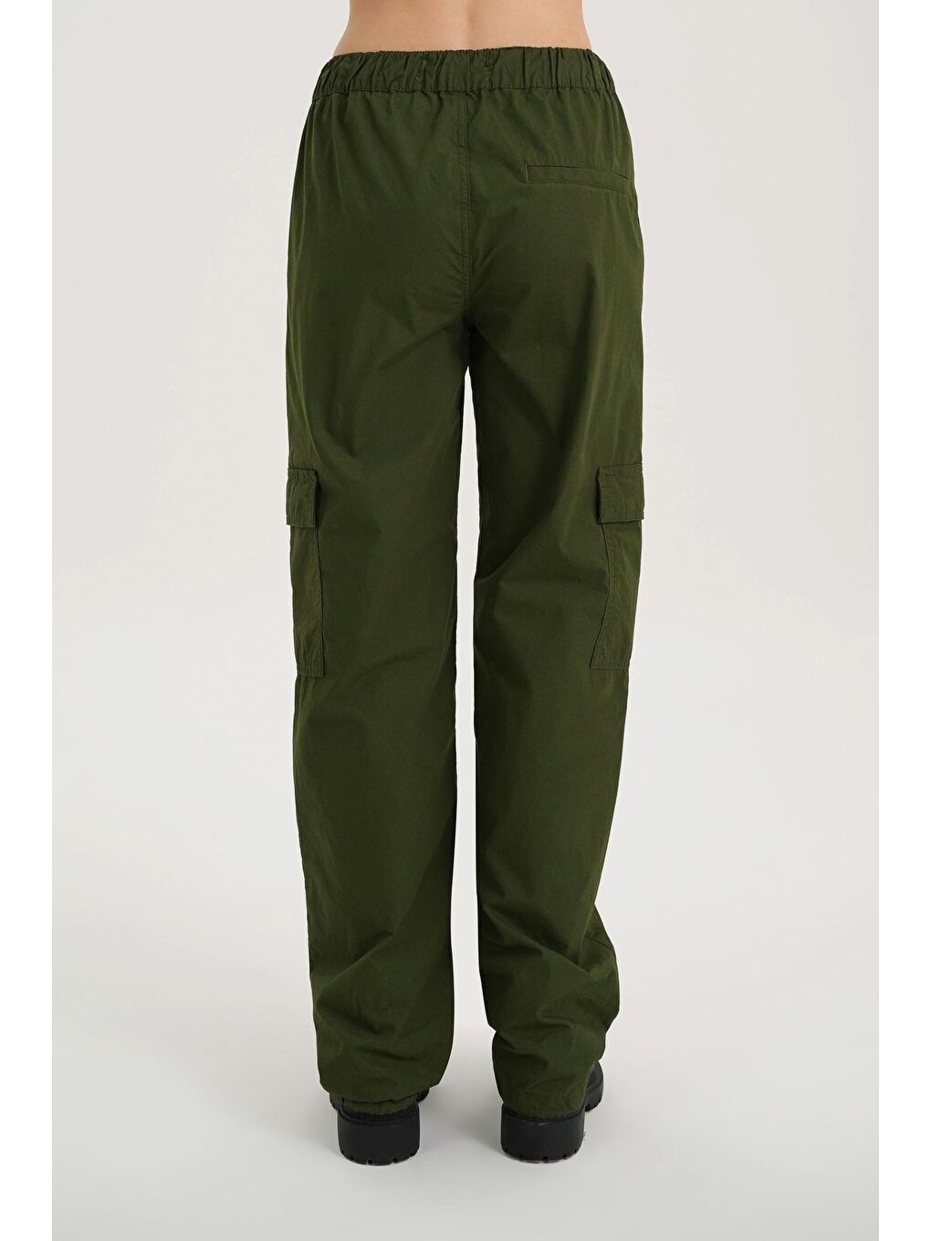 Kadın Haki Paraşüt Jean Pantolon C 4807-014-2