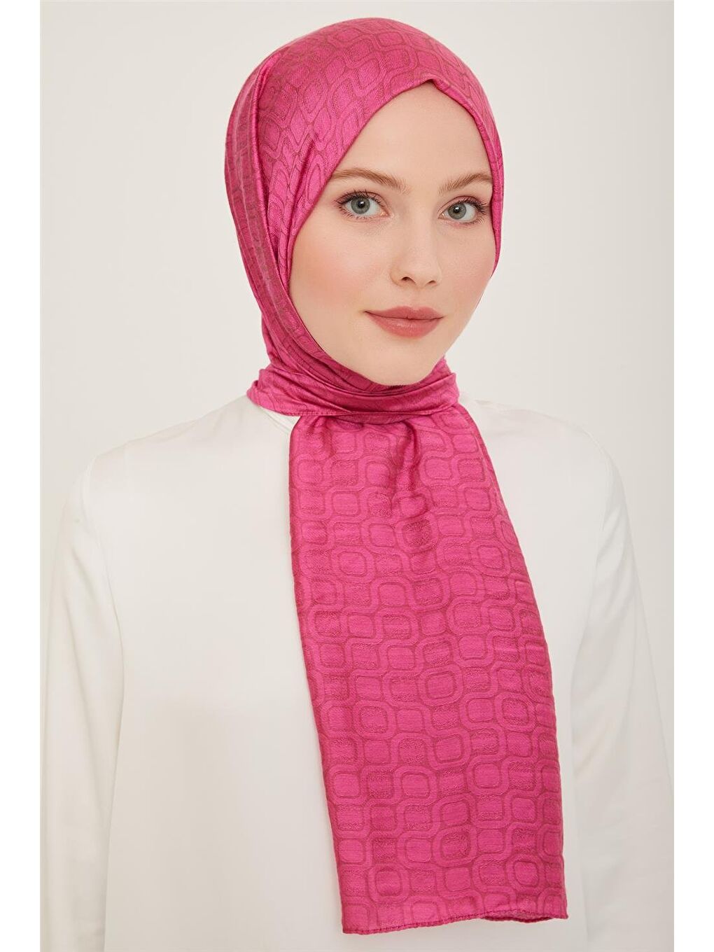 Pembe Trend Dama Şal 2 230002