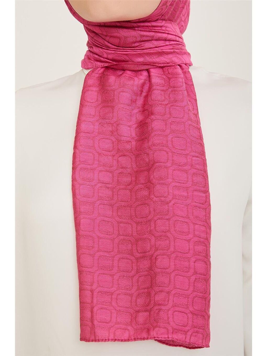 Pembe Trend Dama Şal 2 230002-1