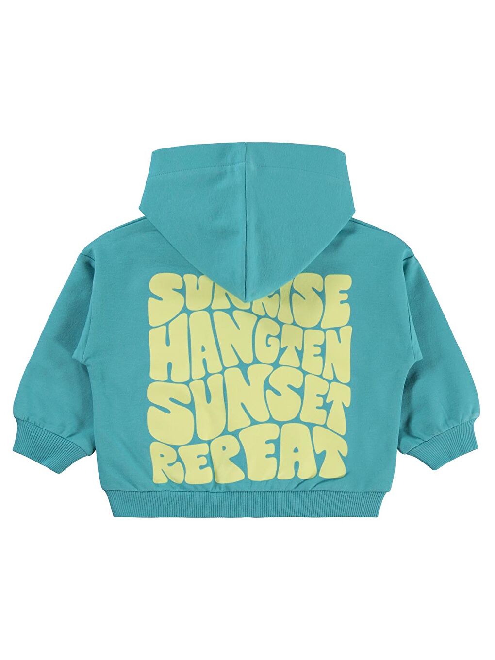 Petrol Baby Palmiye Baskılı 6-18 Ay Hırka - Yeşil 6-9 Ay-1