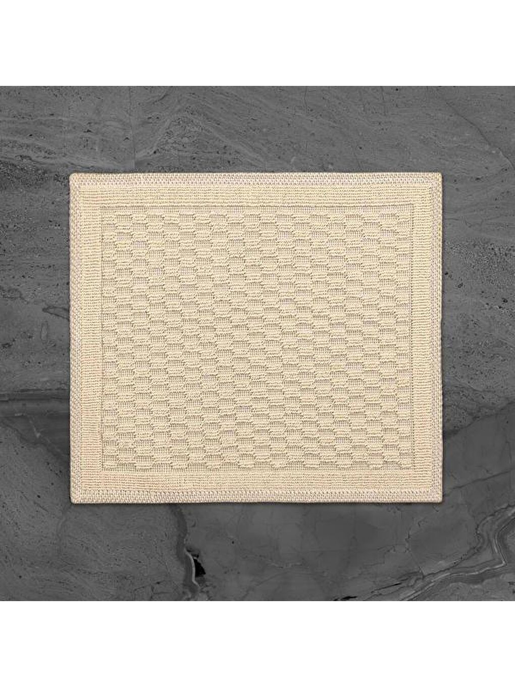 Soft Melinda Natürel 2'li Banyo Paspası - Bej - 60x100 cm + 50x60 cm-2