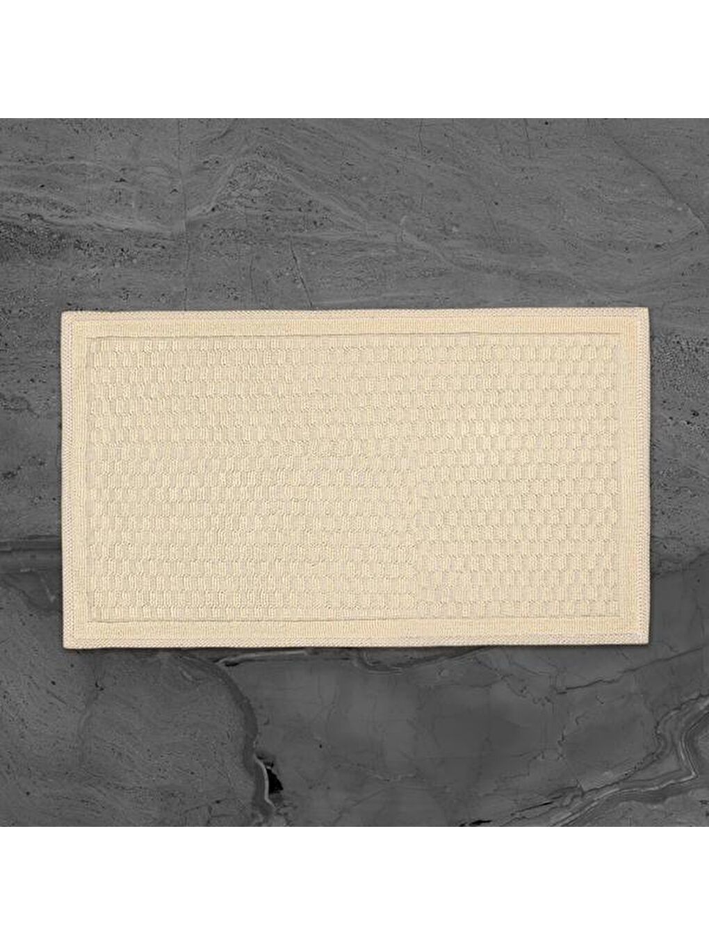 Soft Melinda Natürel 2'li Banyo Paspası - Bej - 60x100 cm + 50x60 cm-5