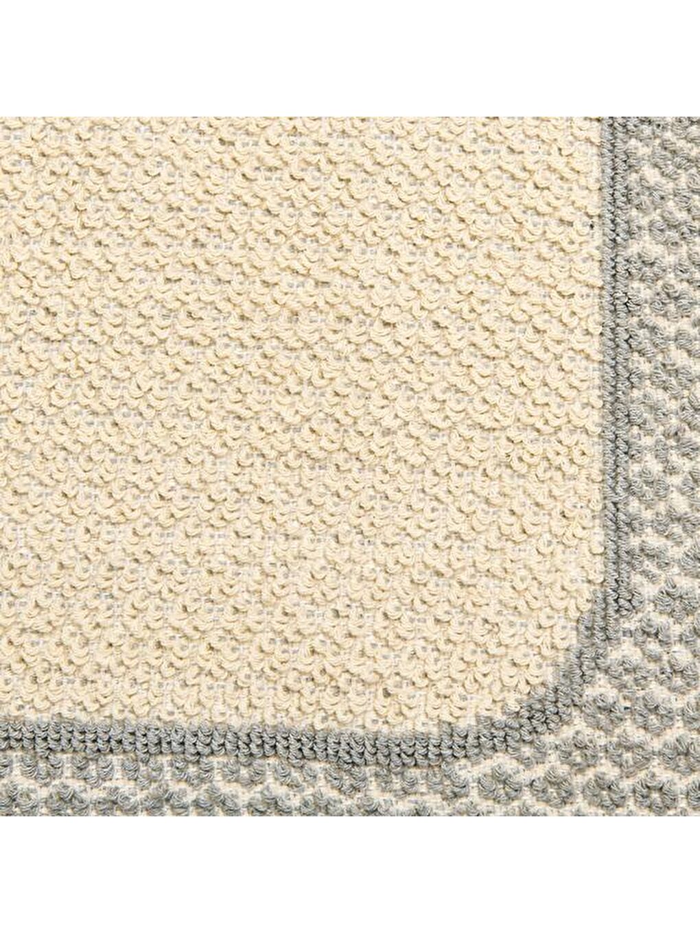 Soft Bordürlü 2'li Banyo Paspası - Bej - 60x100 cm + 50x60 cm-2