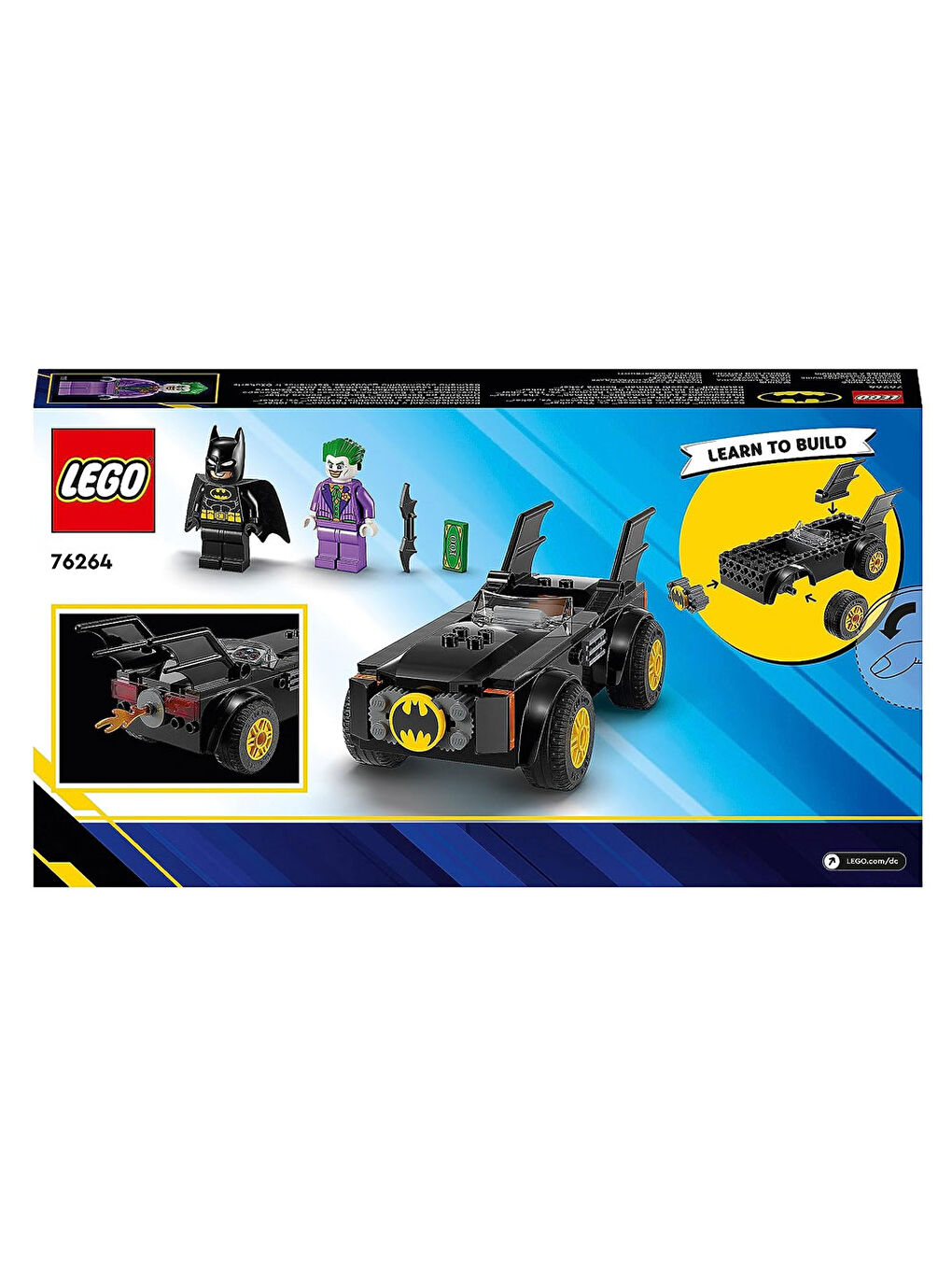 Lego Renksiz DC Batmobile Takibi Batman Jokere Karşı 76264 - 1