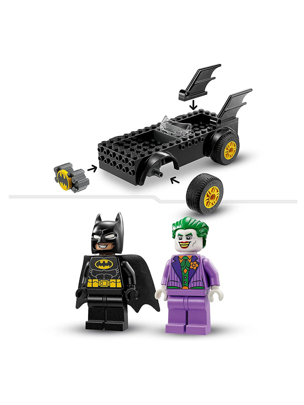 Lego Renksiz DC Batmobile Takibi Batman Jokere Karşı 76264 - 2