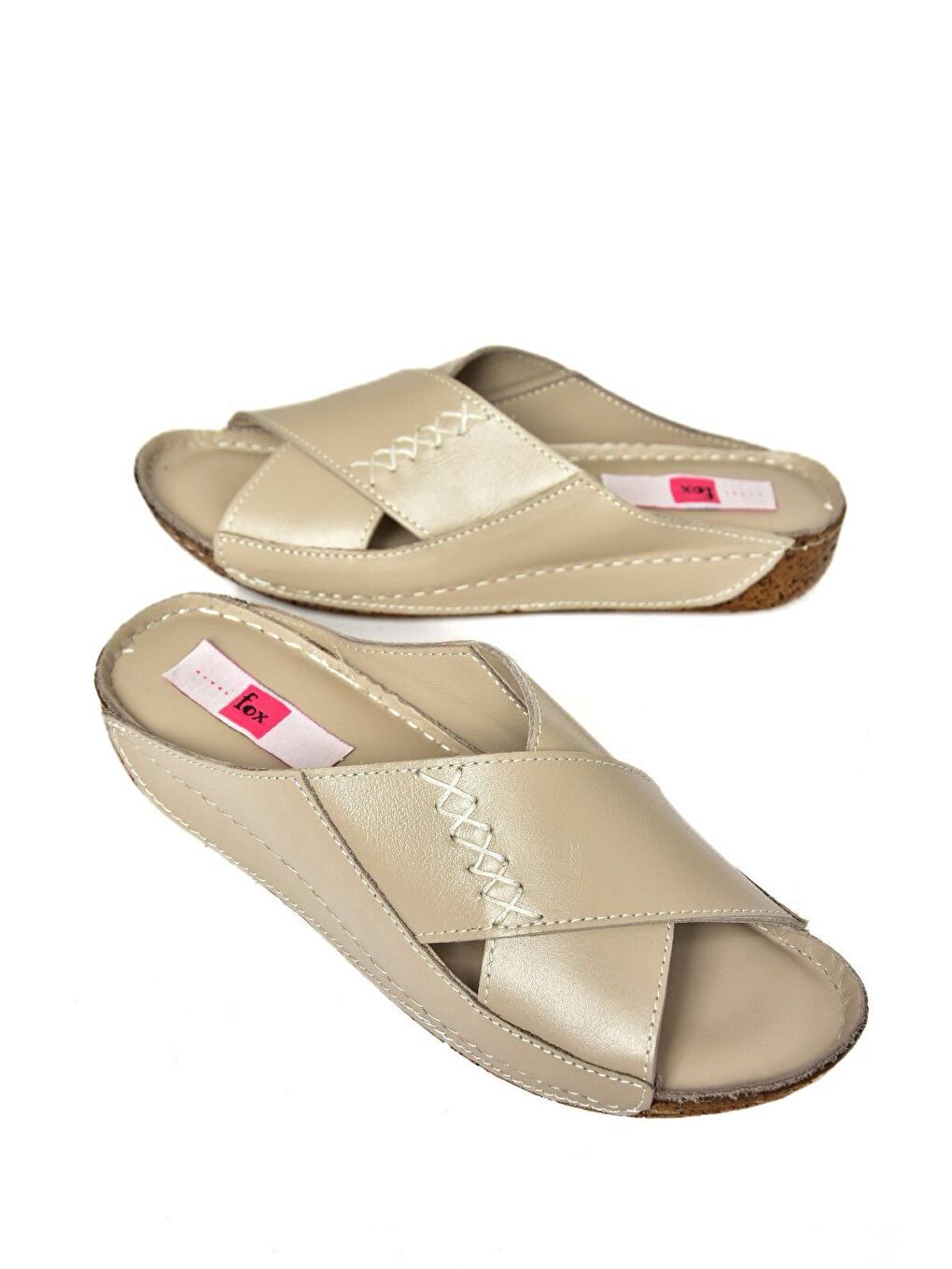 Bej P5550912 Vizon Kadın Terlik-2