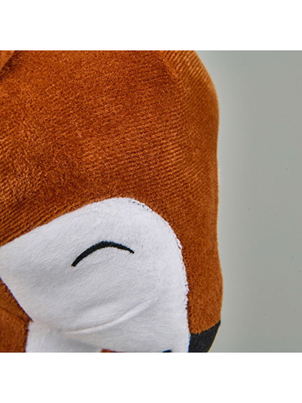 Soft Tilki Figürlü Yastık - Kahverengi - 25x25 cm-2