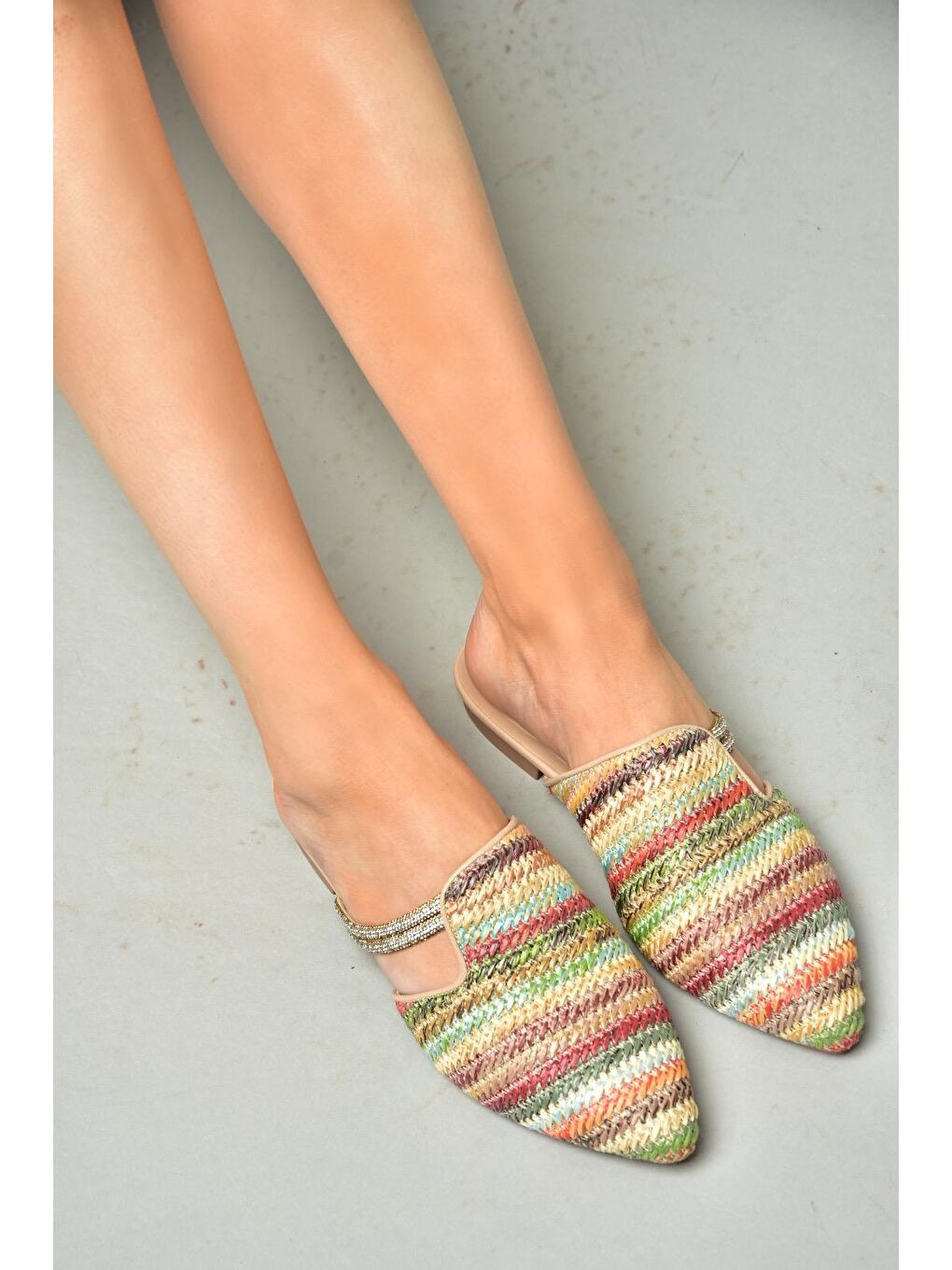 Karışık P8200314 Renkli Kadın Terlik-4
