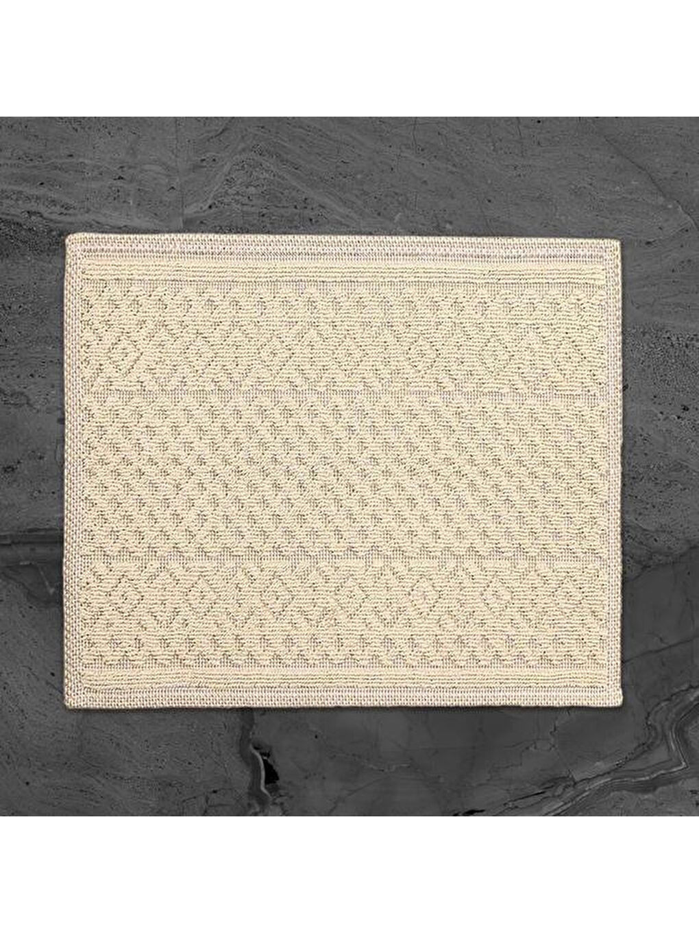 Soft Merry Natürel 2'li Banyo Paspası - Bej - 60x100 cm + 50x60 cm-2