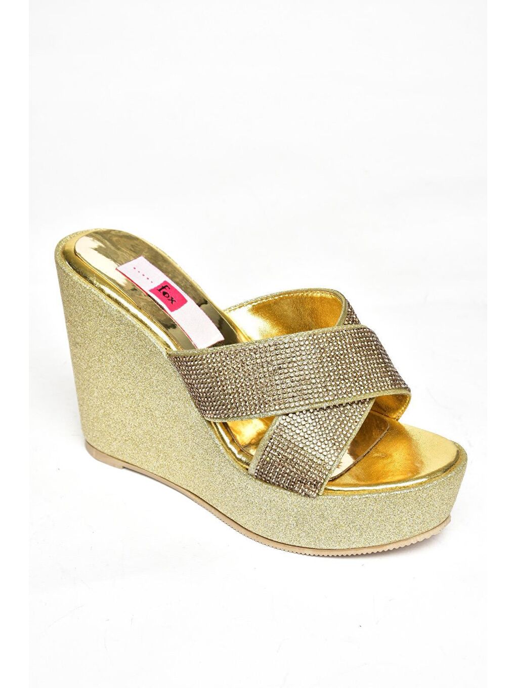 Sarı S8204212 Altın Kadın Terlik-1
