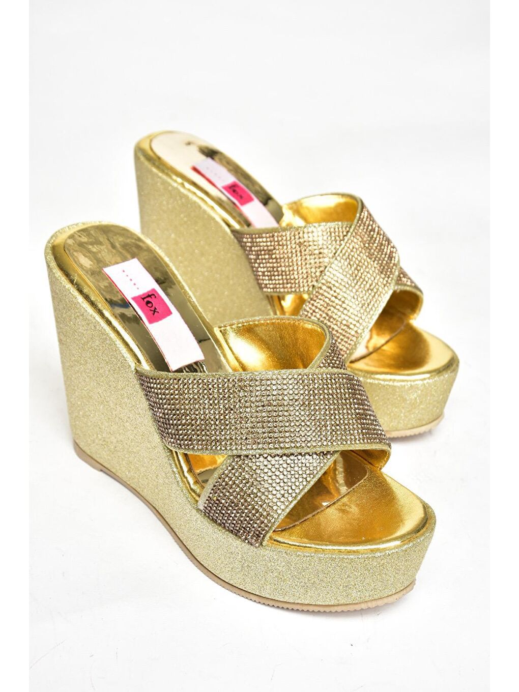Sarı S8204212 Altın Kadın Terlik-2