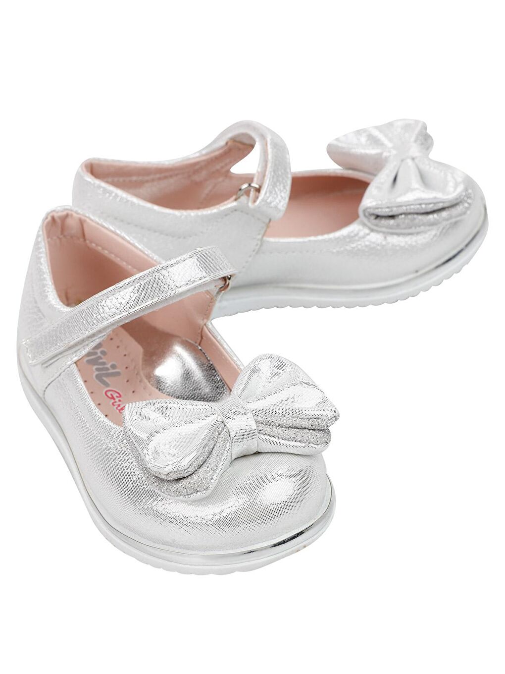 Girls Kız Çocuk Fiyonklu Babet 21-25 Numara Beyaz