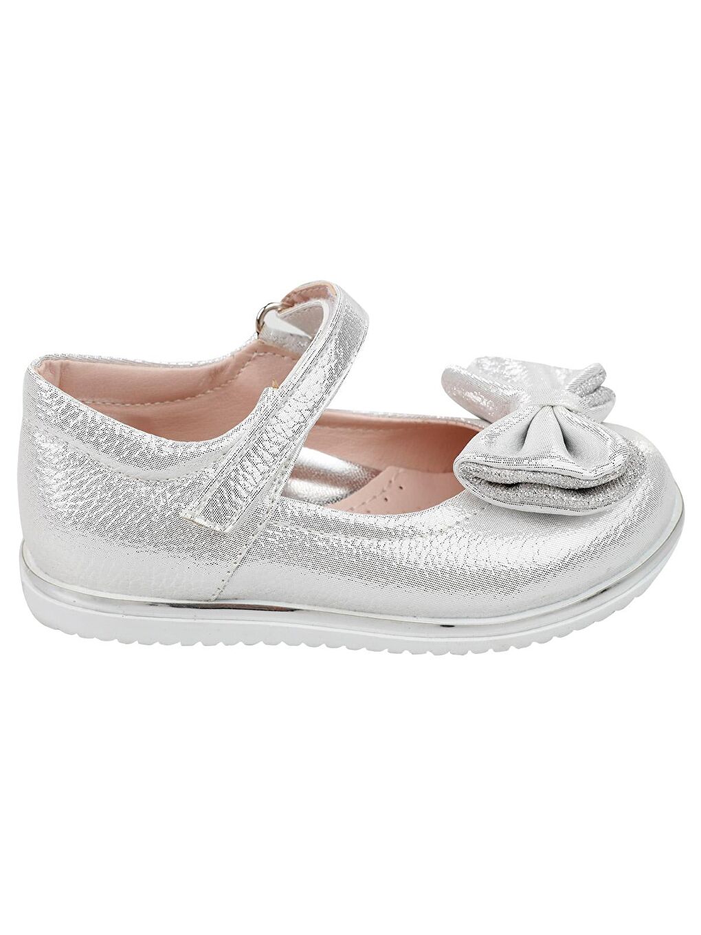 Girls Kız Çocuk Fiyonklu Babet 21-25 Numara Beyaz-1