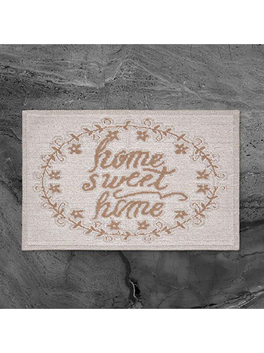 Soft Home Sweet Home Banyo Paspası - Ekru - 50x80 cm-3