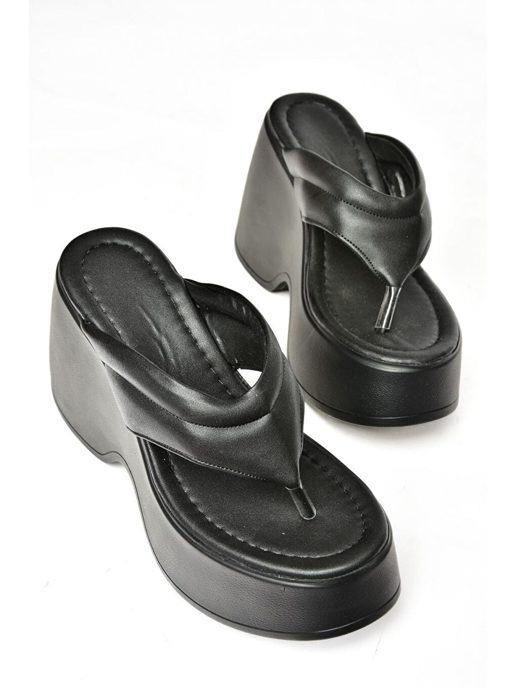 S9734017 Siyah Kadın Terlik-5