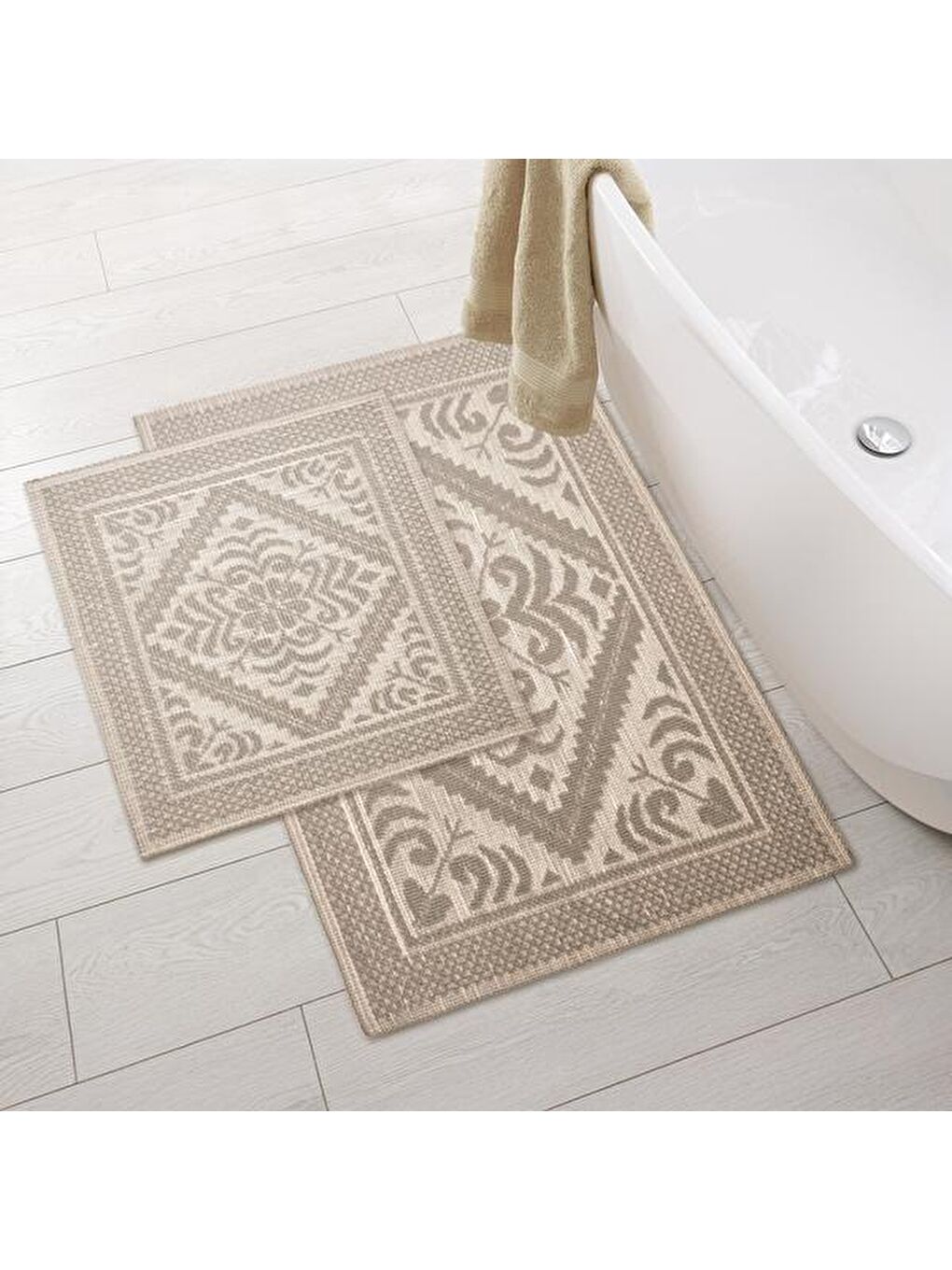 Soft Chios 2'li Bukle Paspas - Bej-2