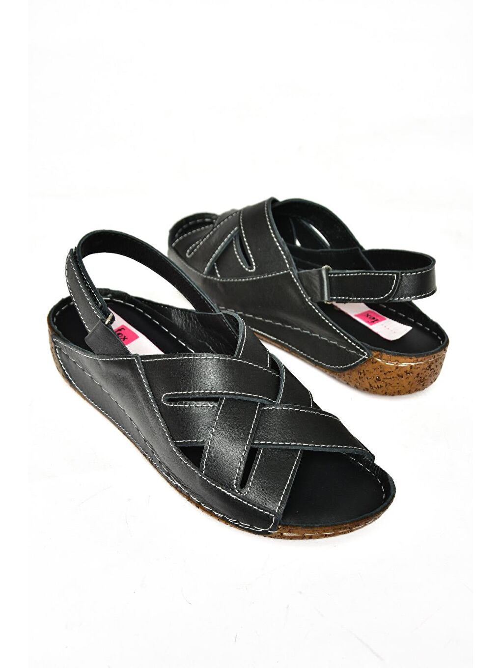 P5550123 Siyah Kadın Sandalet-2