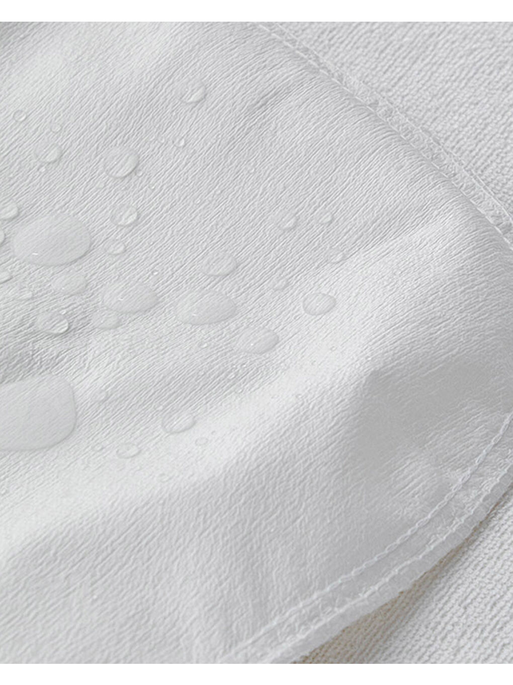 Comfort Pamuklu Sıvı Geçirmez Çift Kişilik Yatak Koruyucu Alez Beyaz-2