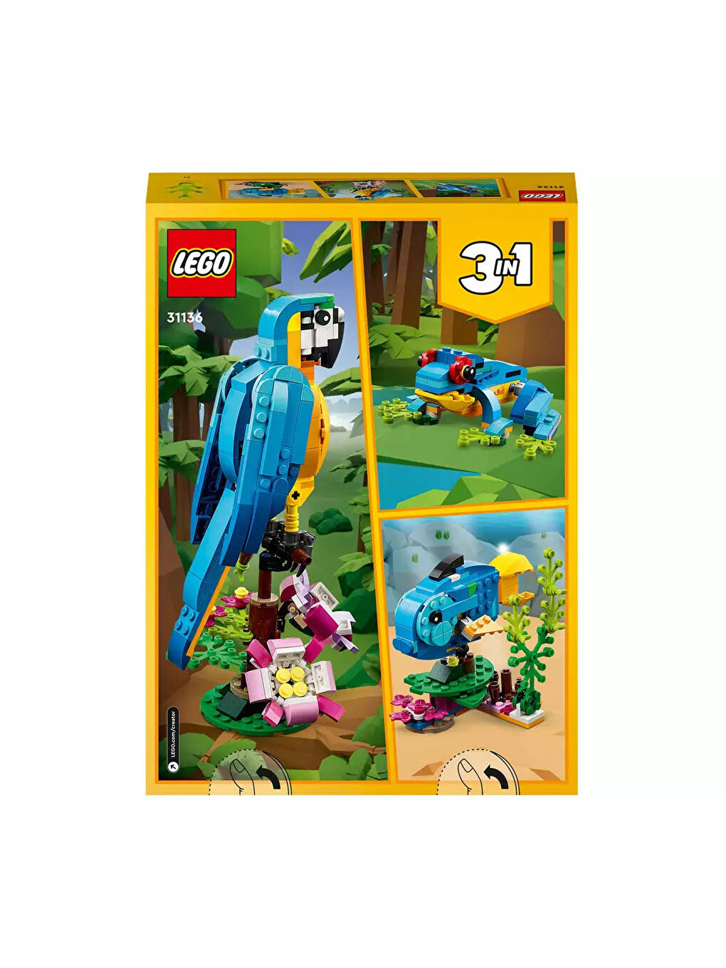 Lego Renksiz Creator Egzotik Papağan 31136 - 3