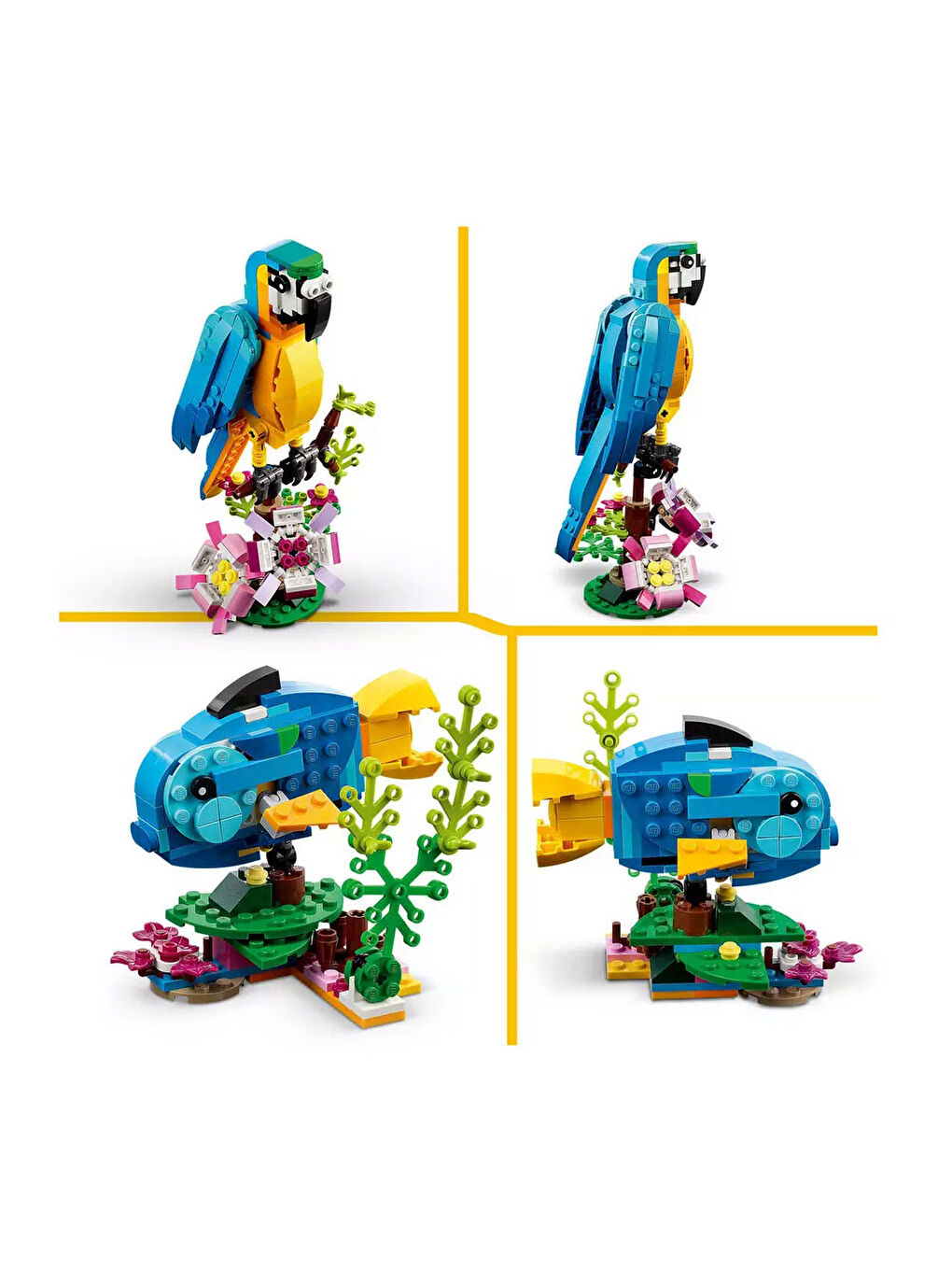 Lego Renksiz Creator Egzotik Papağan 31136 - 4