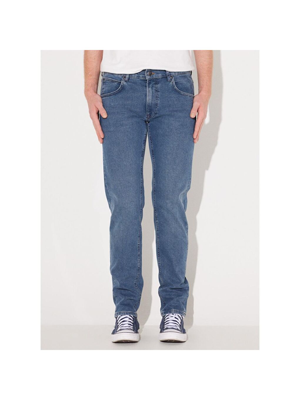 Lee Mavi Daren Zip Fly Regular Straight Erkek Mavi Jean