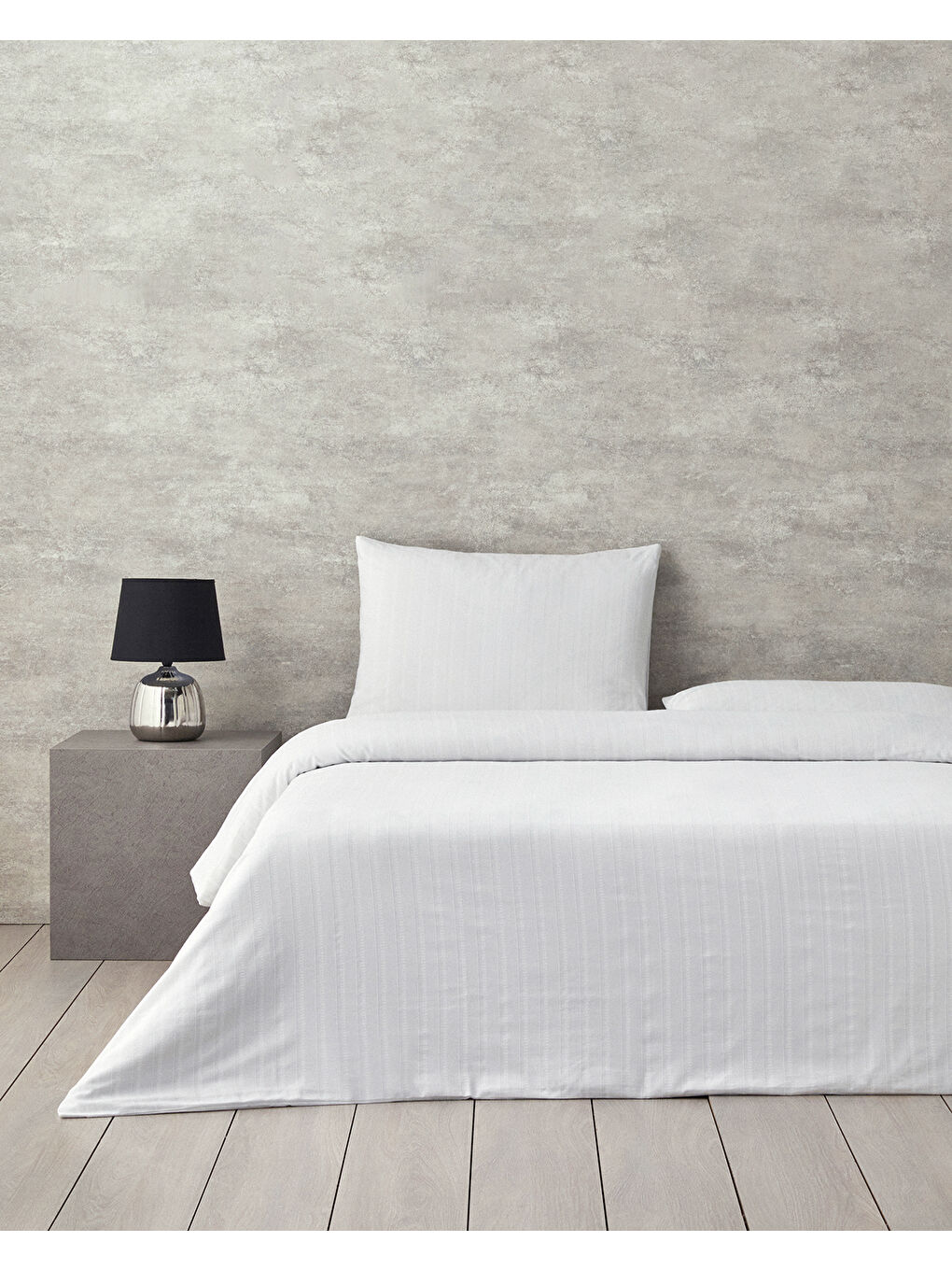 Diamond King Size Nevresim Takımı Beyaz