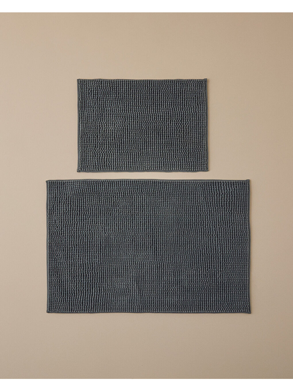 Paige Makarna Banyo Paspası Seti Antrasit