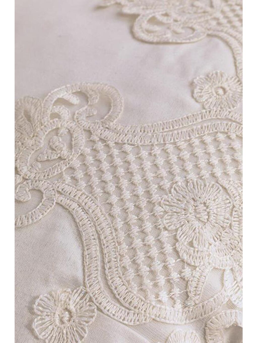 Karışık Çeyizdiyarı Dubai Çift Kişilik Nevresim Takımı Krem-3