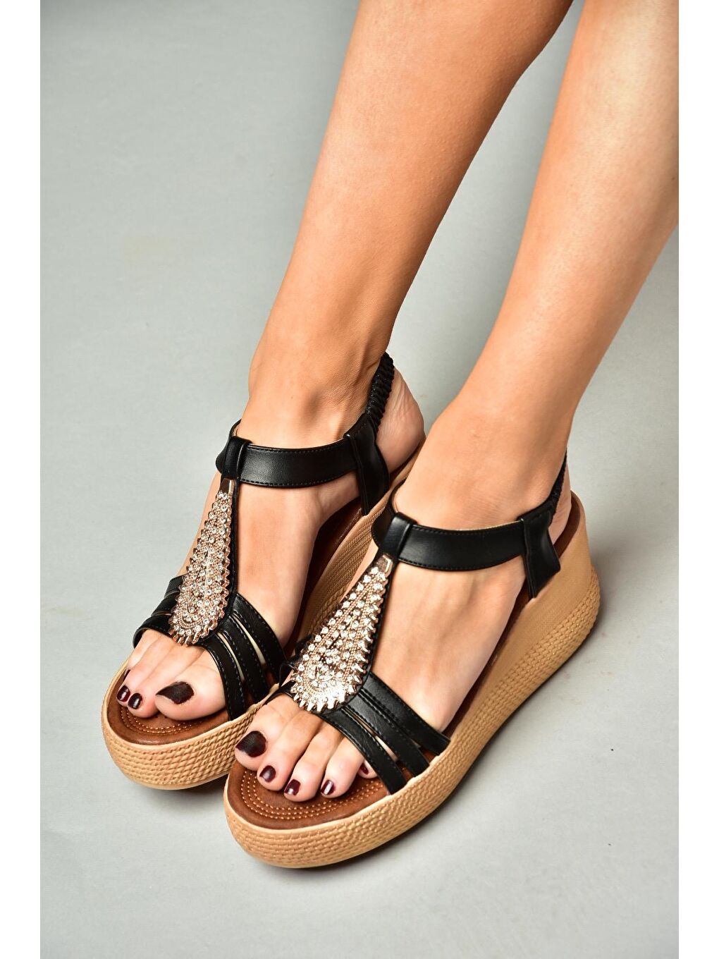 S2581610 Siyah Kadın Sandalet-3