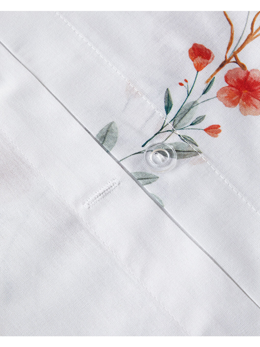 Romantic Line Dijital Baskılı Soft Pamuk Çift Kişilik Nevresim Takımı Açık Pembe-2