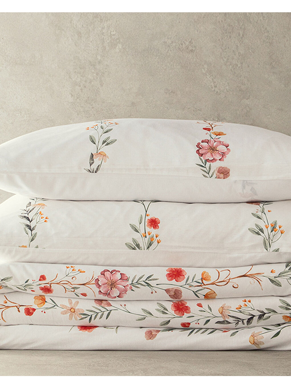 Romantic Line Dijital Baskılı Soft Pamuk Çift Kişilik Nevresim Takımı Açık Pembe-6