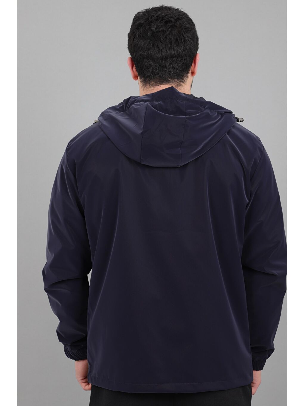 Lacivert Sabit Kapüşonlu Nova Mevsimlik Mont PLDP 3016_60392-5