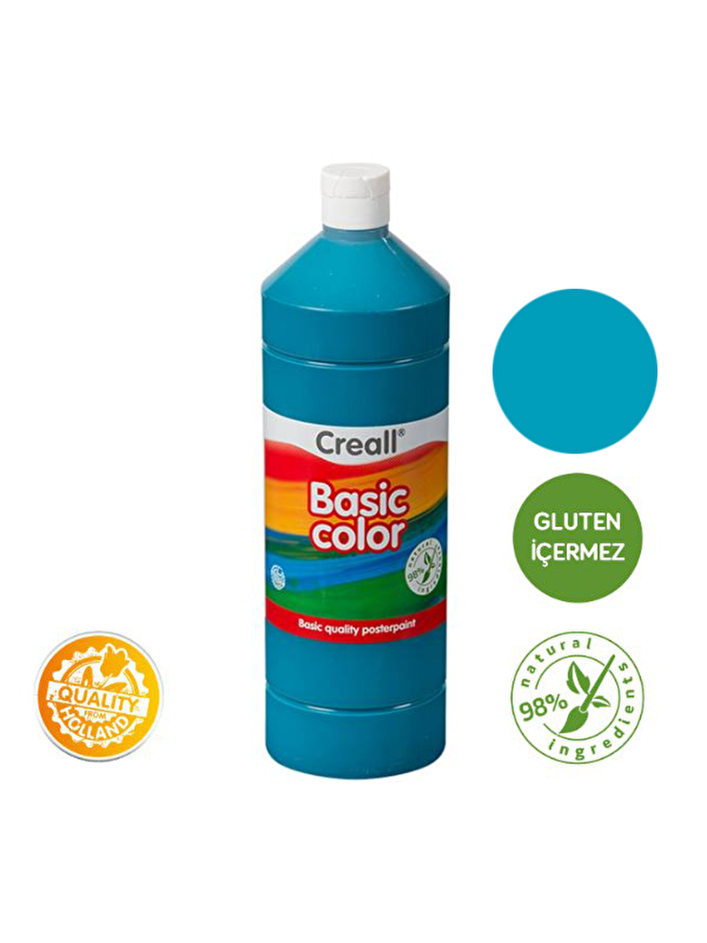 Creall Renksiz Basic Color - Turkuaz 1000ml