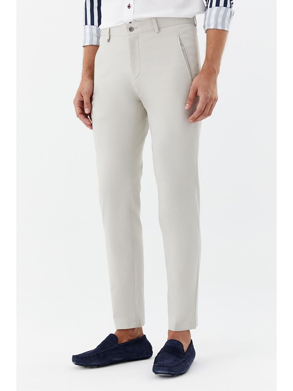 Bej Regular Fit Klasik Erkek Pantolon Taş-2