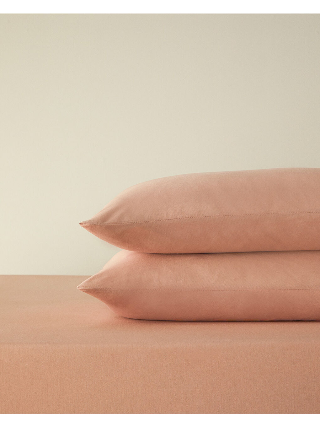 Pembe Novella Premium Soft Pamuk Çift Kişilik Lastikli Çarşaf Takımı Gül Kurusu-1