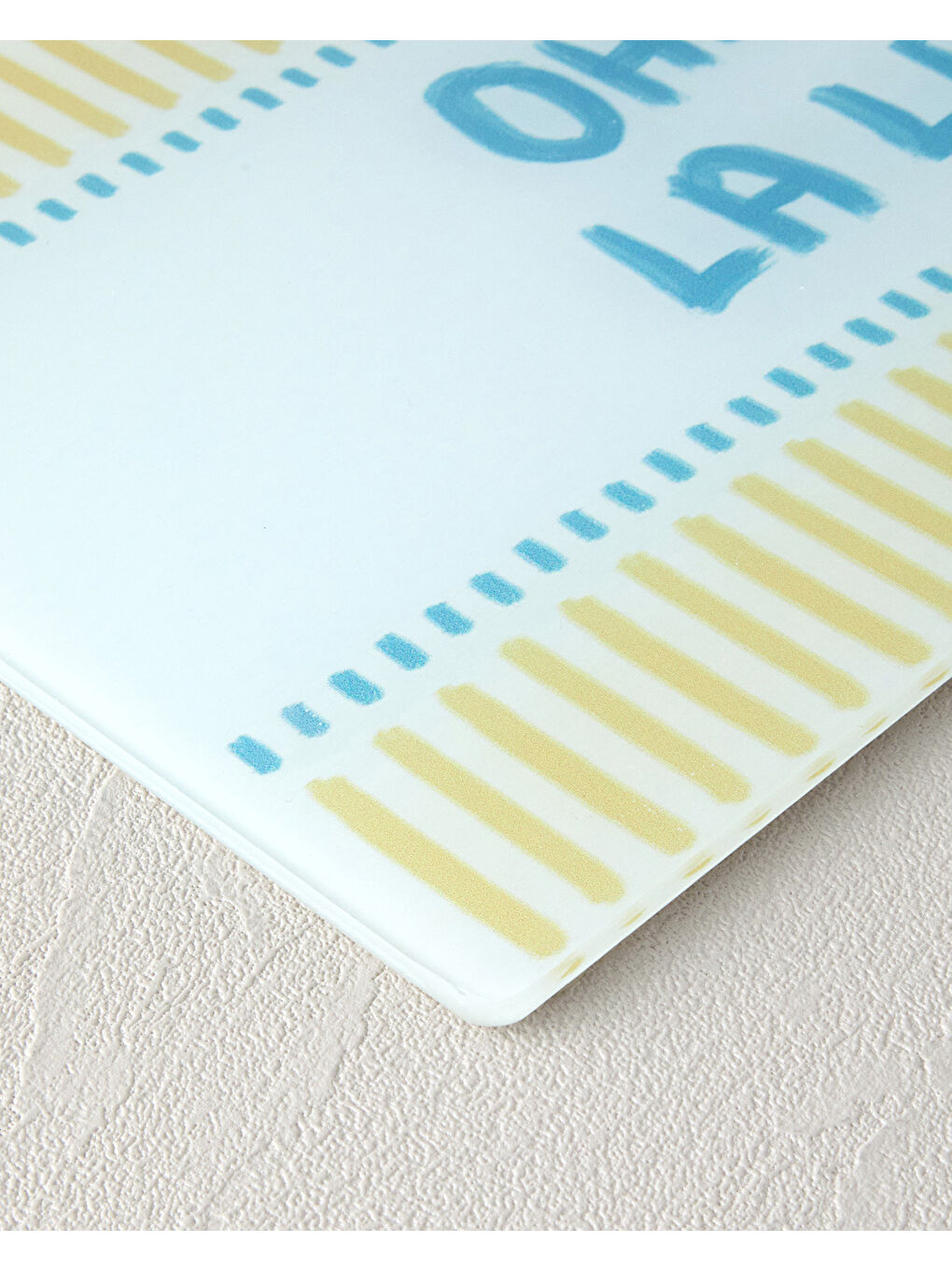 Oh La La Cam Kesme Tahtası Mavi-Beyaz-1