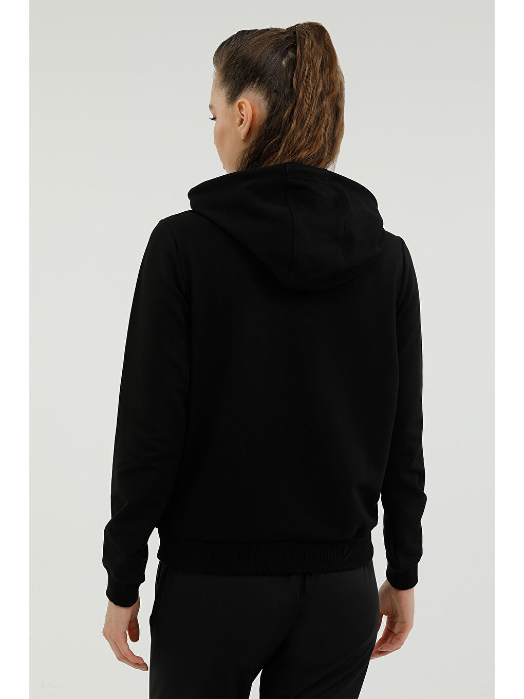 Kinetix W-SN83 BASIC HOODIE 2PR Siyah Kadın Sweatshirt - 1