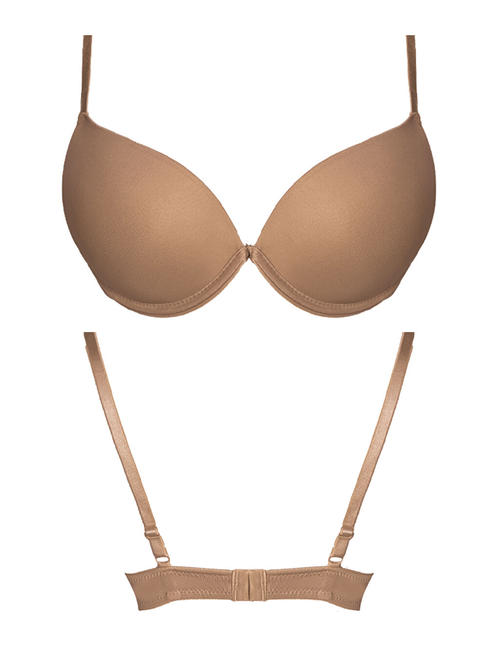 Sarı Lol Up Push Up Balenli Bej Sütyen