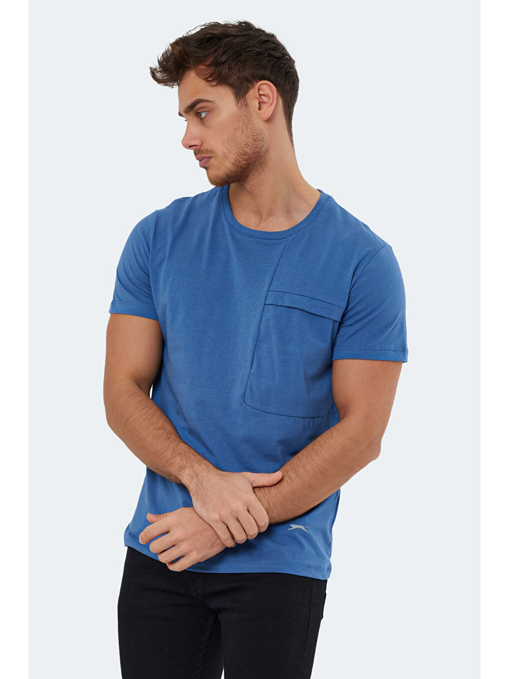 İndigo KAURI Erkek %100 Pamuk Tişört Indigo-5