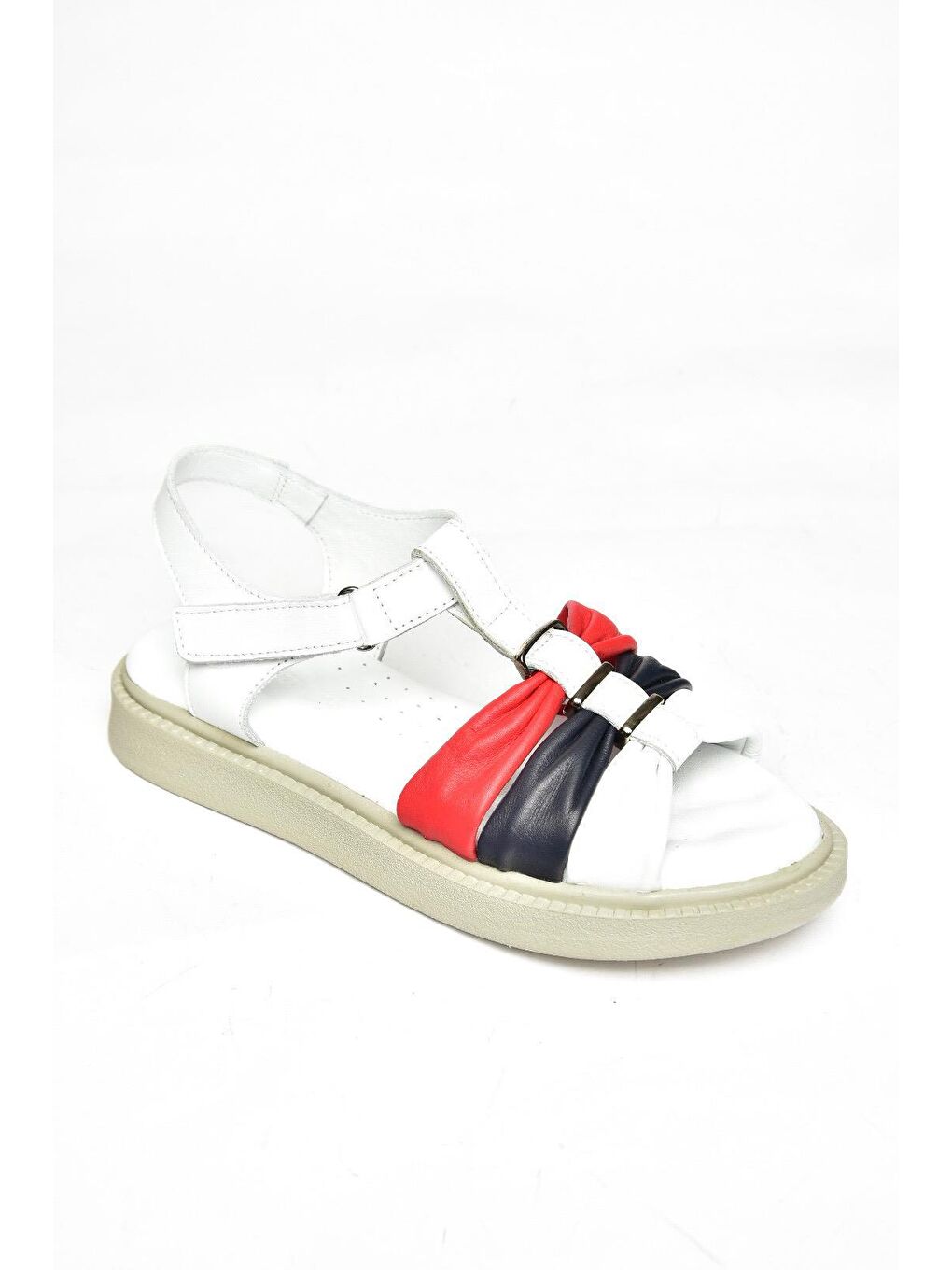 P5400267 Lacivert_Beyaz_Kırmızı Kadın Sandalet-1