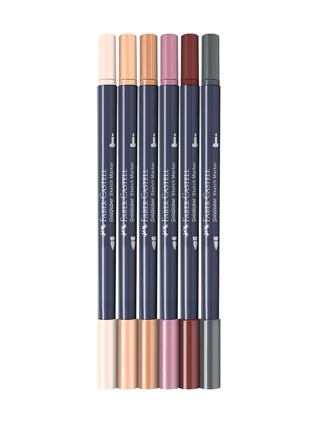 Gofa Sketch Markör Portrait 6'lı Set, Çift Fineliner Uçlu,Kalıcı Mürekkep-1