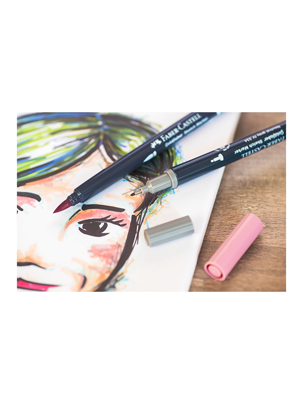 Gofa Sketch Markör Portrait 6'lı Set, Çift Fineliner Uçlu,Kalıcı Mürekkep-5