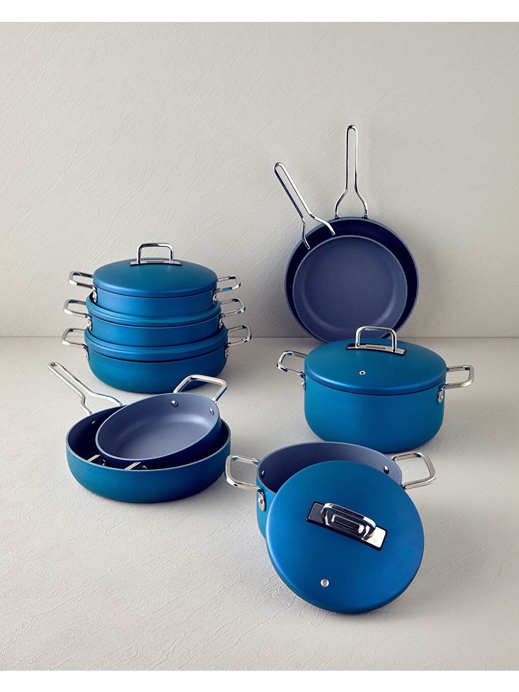 Luna Pilav ve Karnıyarık Tenceresi 24 cm Mavi-6